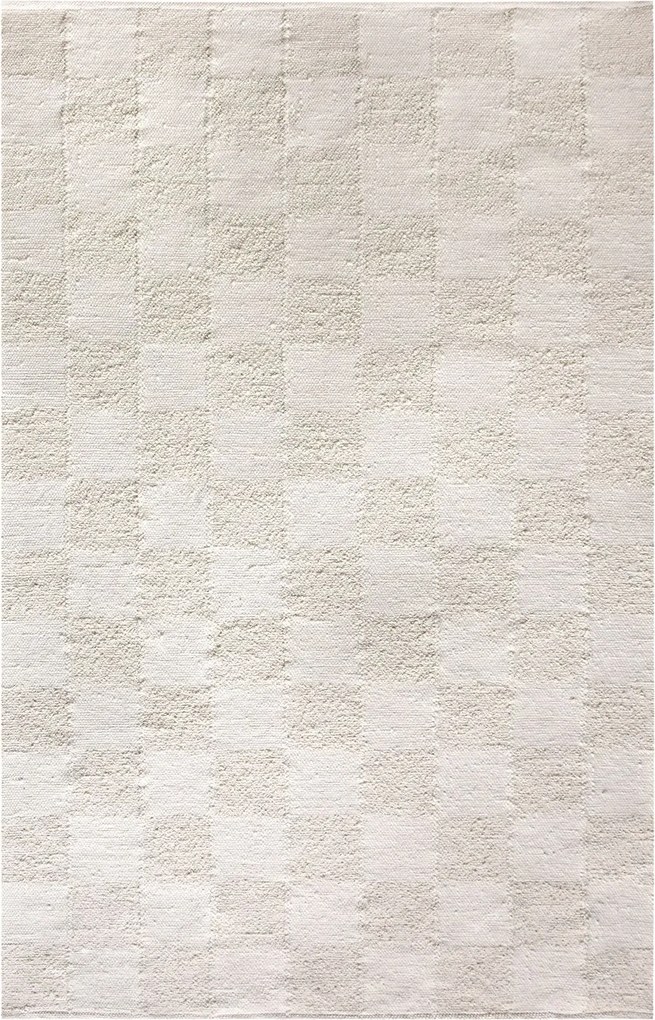 SARATOGA - tappeto in lana avorio con decoro