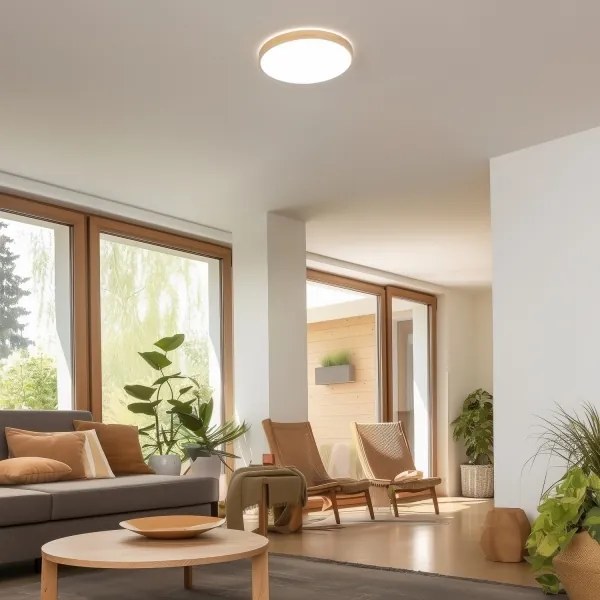 Brilagi - Plafoniera dimmerabile a LED PINE LED/24W/230V + telecomando