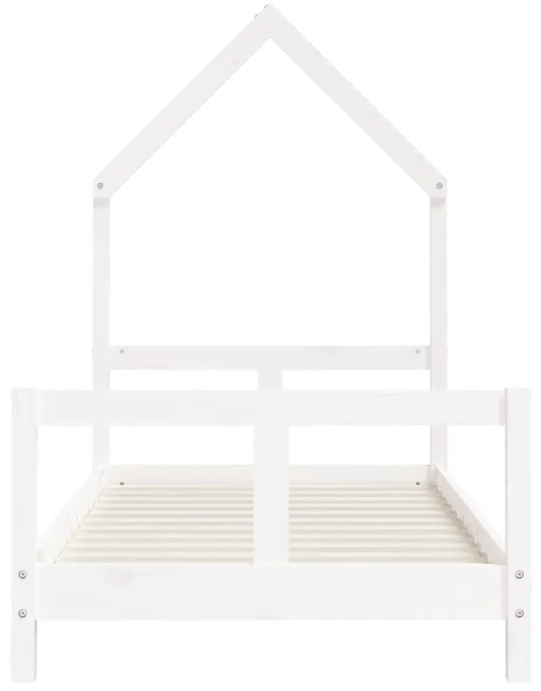Giroletto per bambini bianco 80x160cm in legno massello di pino