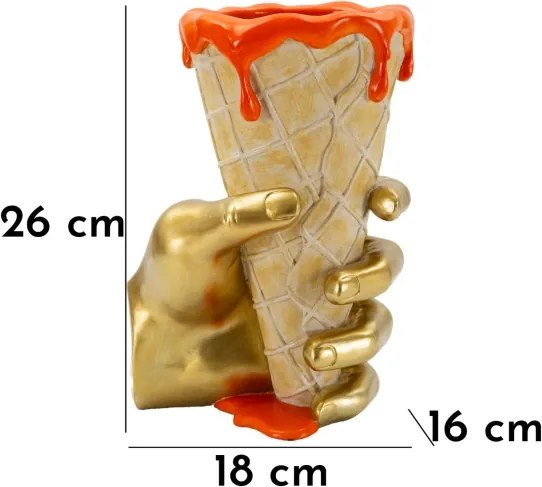 Cono Porta Fiori Cm 18X16X26