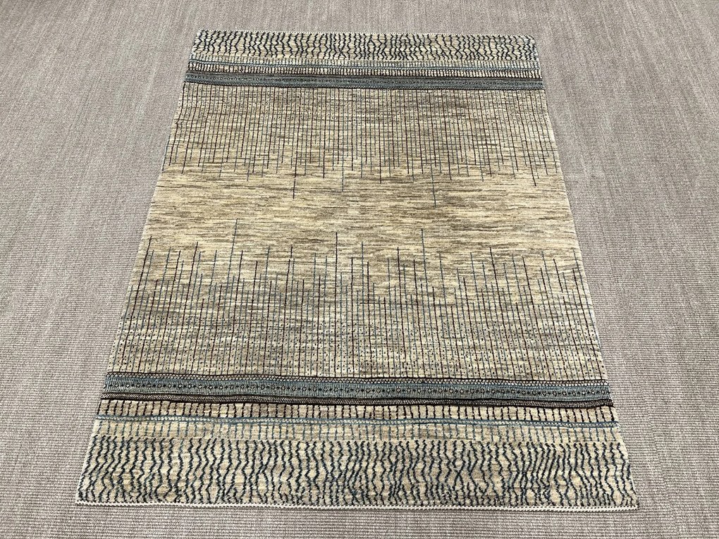 Loribaft Tappeto 200x150 Beige (Iran) Annodato A Mano