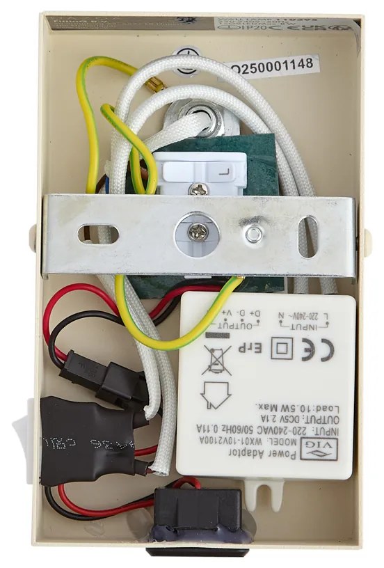 Lampada da parete moderna beige regolabile con USB-C - Croft