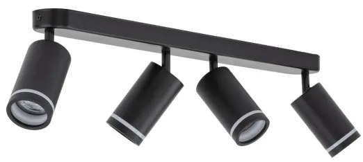 Faretto JET 4xGU10/10W/230V nero