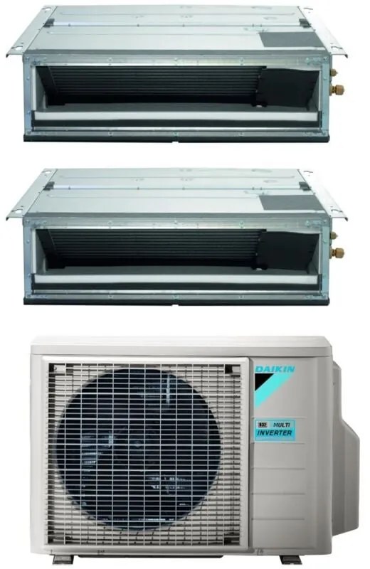 Daikin - Climatizzatore Condizionatore Bluevolution Dual Split Canalizzato Canalizzabile Inverter serie FDXM-F9 9+12 con 2MXM50A R-32 Wi-Fi Optional