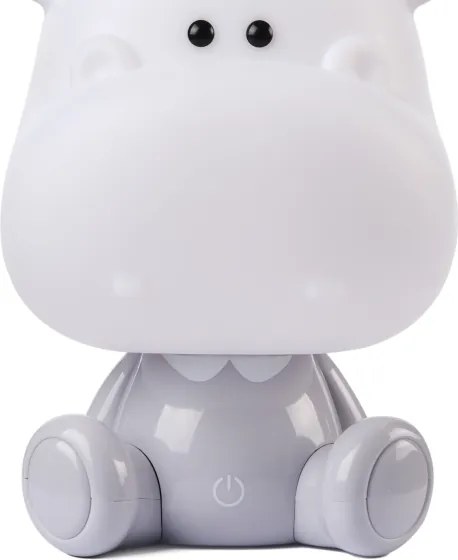 ONLI - Lampada notturna dimmerabile per bambini PUPPIES LED/3W/230V 25 cm ippopotamo/grigio