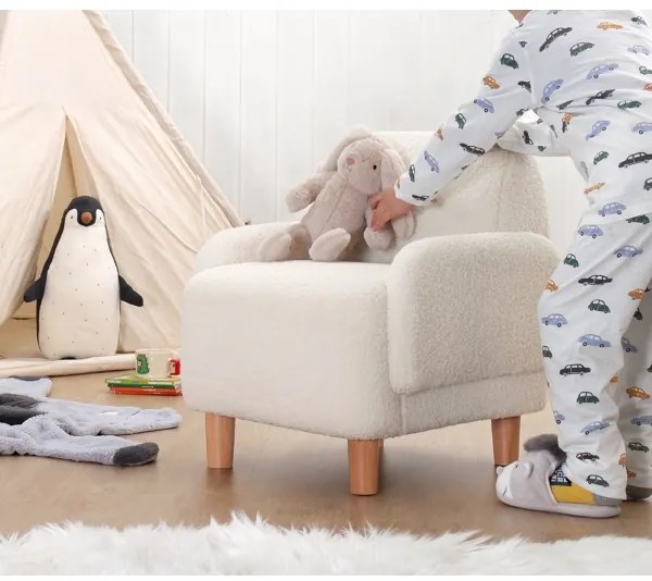 Poltroncina per bambini LORY bianca