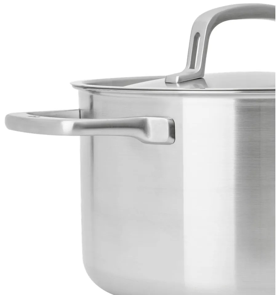 Casseruola in acciaio inox con coperchio incluso per induzione 5,5 l Lucca 3.0 – FABINI