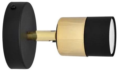 LED Luce Spot da parete a LED TUBSSON 1xGU10/4,8W/230V nero/oro