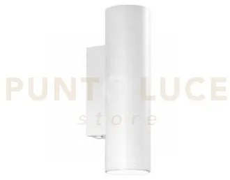 Applique a parete duduk tonda bianca 2 luci attacco gu10 mini 7x5x1...