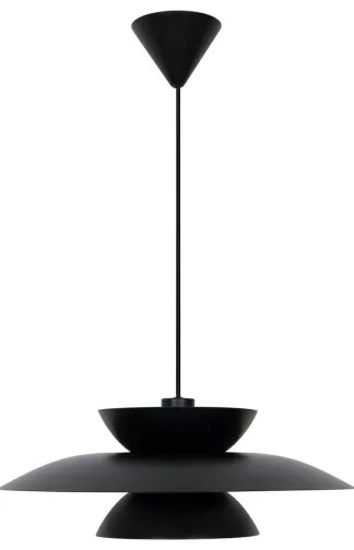 Nordlux - Lampadario a sospensione con filo CARMEN 1xE27/40W/230V nero