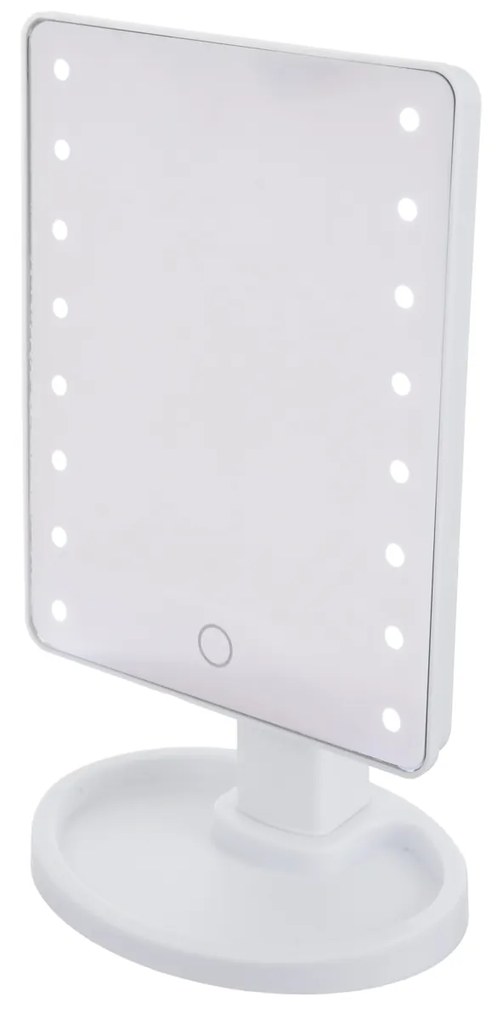 Specchio per trucco con LED bianco 17x28,5 cm