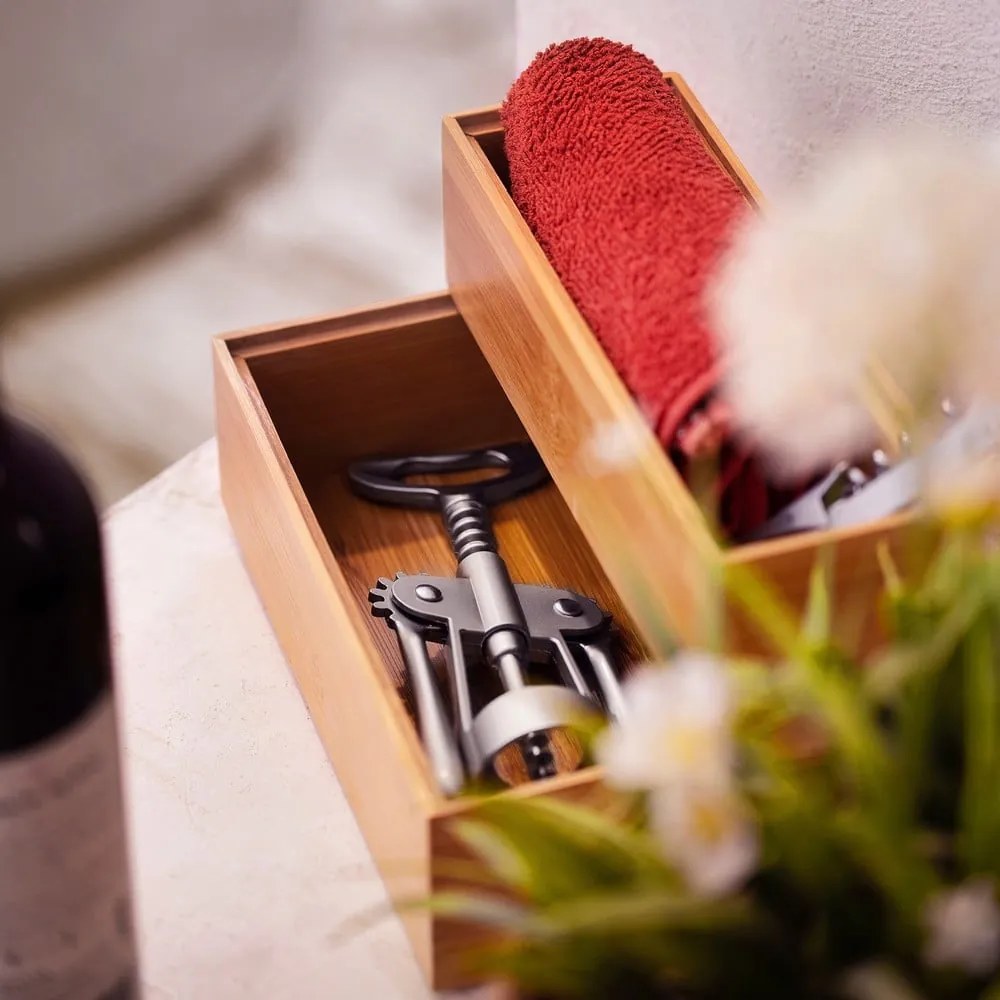 Scatola di bambù , 22,5 x 15 x 6,35 cm - Compactor