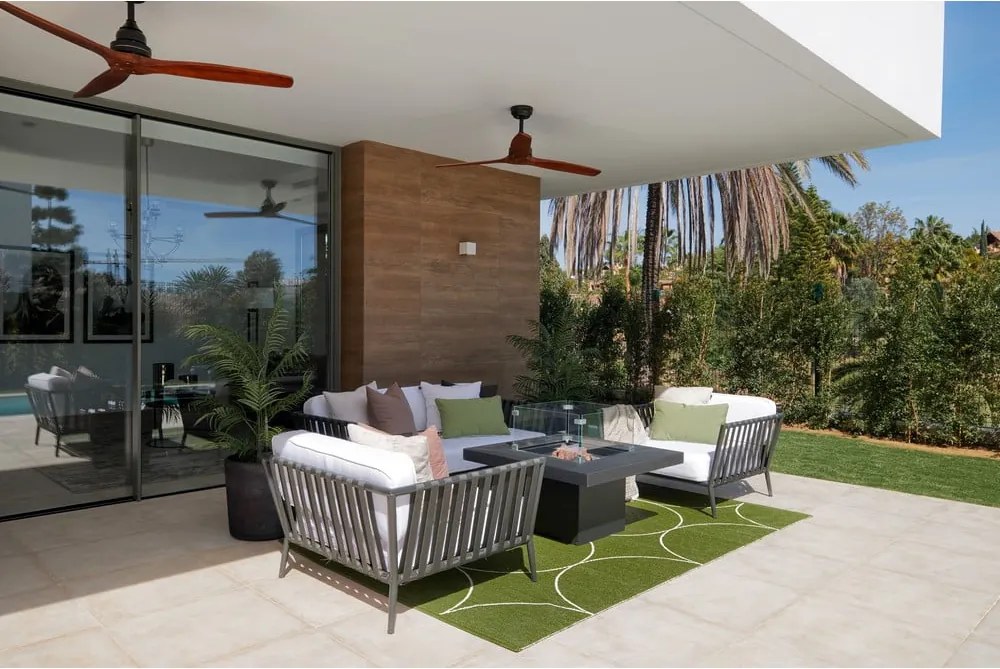 Tappeto da interno/esterno verde scuro 70x100 cm Boo Dark Olive – Pappelina