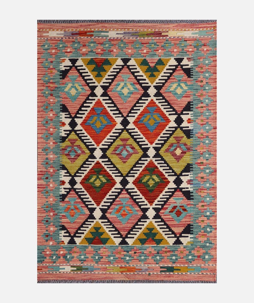 Kilim Tappeto 120x80 (Pakistan) Tessuto A Mano