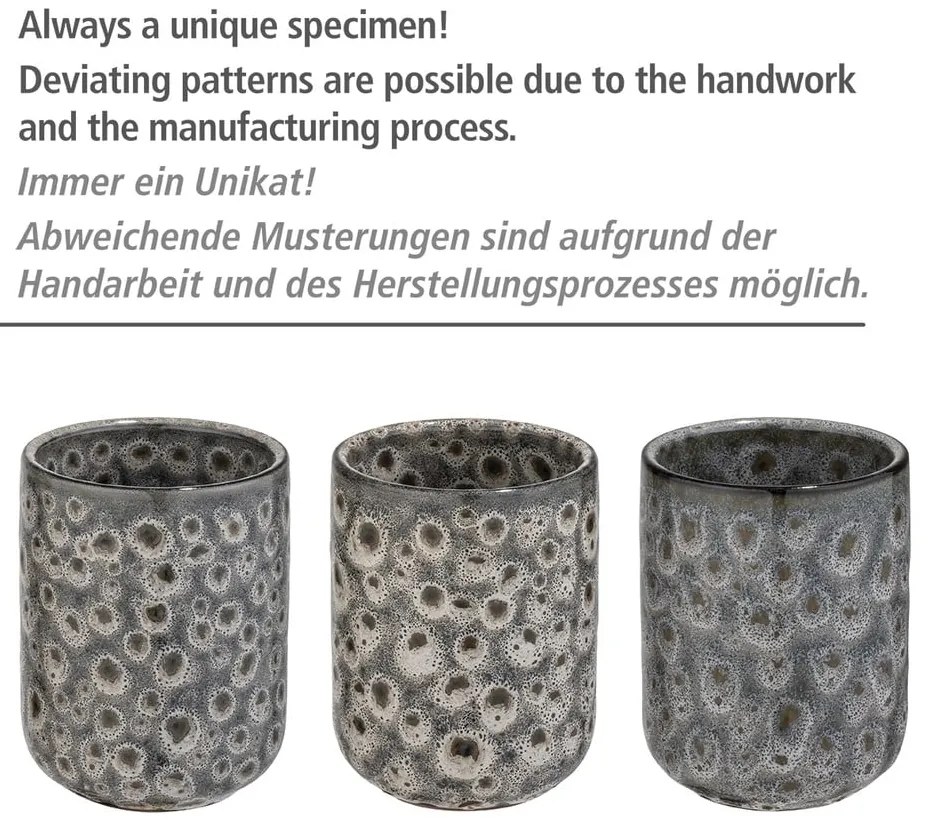 Tazza in ceramica grigia per spazzolini da denti Oviedo - Wenko