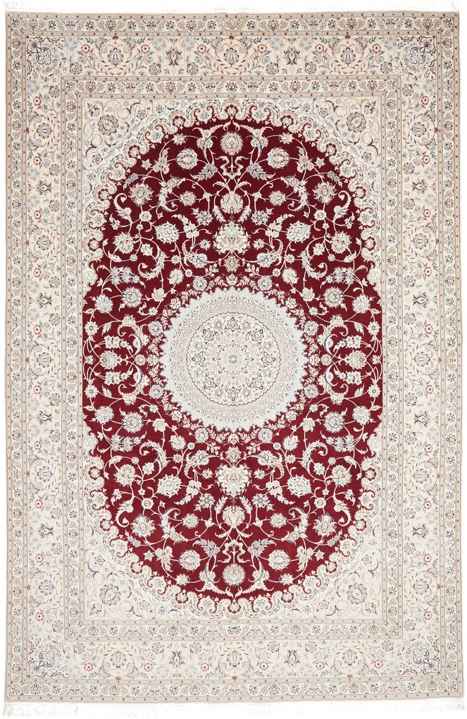 Nain Tappeto 320 x 210 (Iran) Annodato A Mano