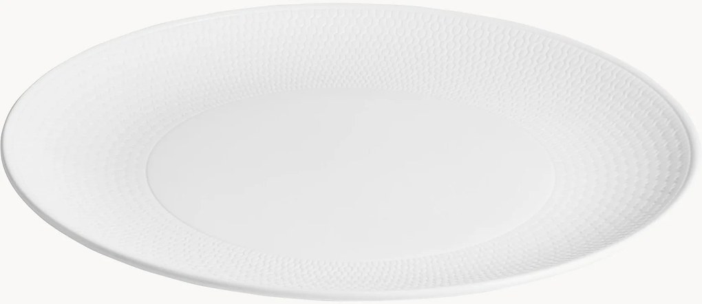 Piatto in Fine Bone China Intaglio