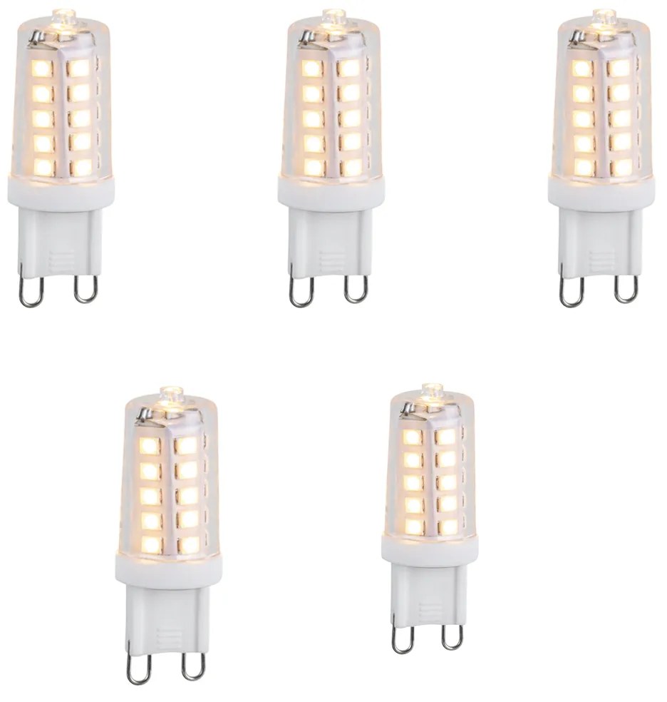 Set di 5 lampadine LED dimmerabili G9 3W 250lm 3000K