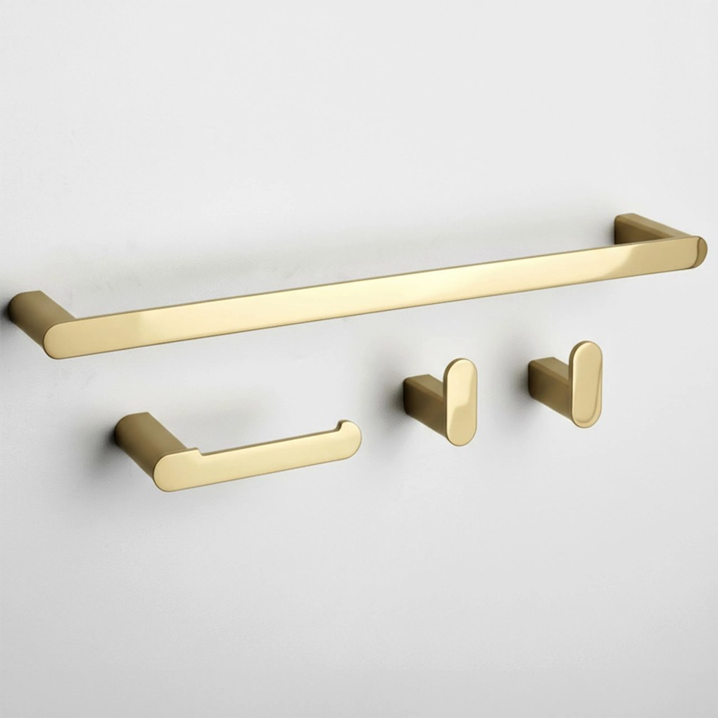 Set accessori da bagno Mati Gold 4 pezzi