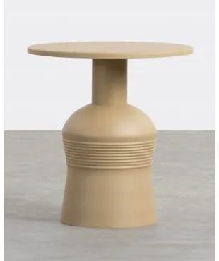 Tavolino Ausiliario Rotondo in Metallo (Ø45,7 cm) Rilou - The Masie