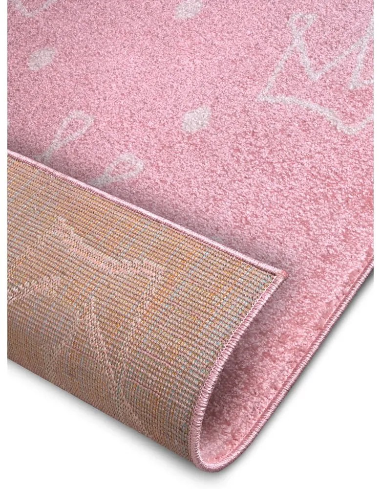 Tappeto rosa per bambini 120x170 cm Crowns - Hanse Home