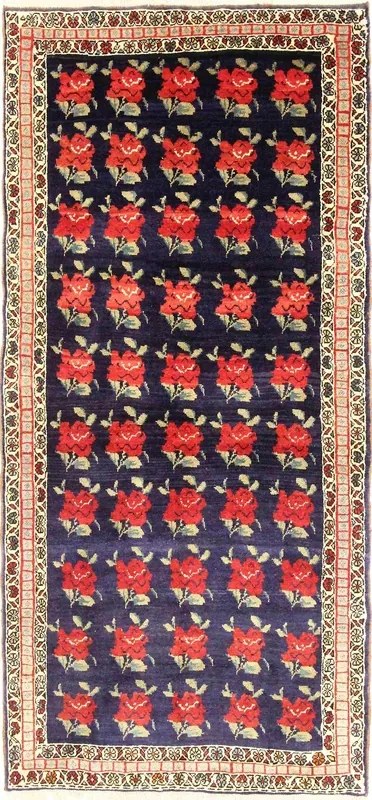 Gashghai Tappeto persiano 230x110 Blu (Iran) Annodato A Mano