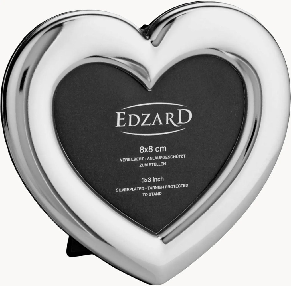 Cornice portafoto placcata argento Heart