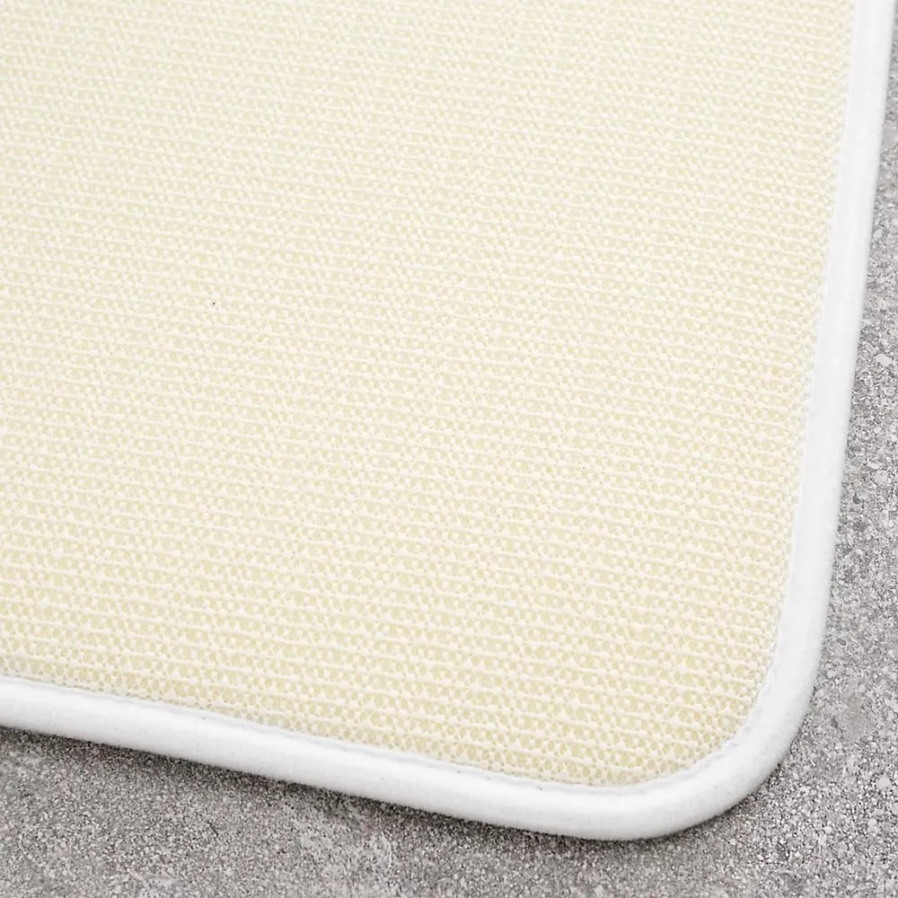 Set di tappetini per il bagno bianchi in memory foam 2 pz per WC 50x80 cm Anti-Bacterial – Catherine Lansfield