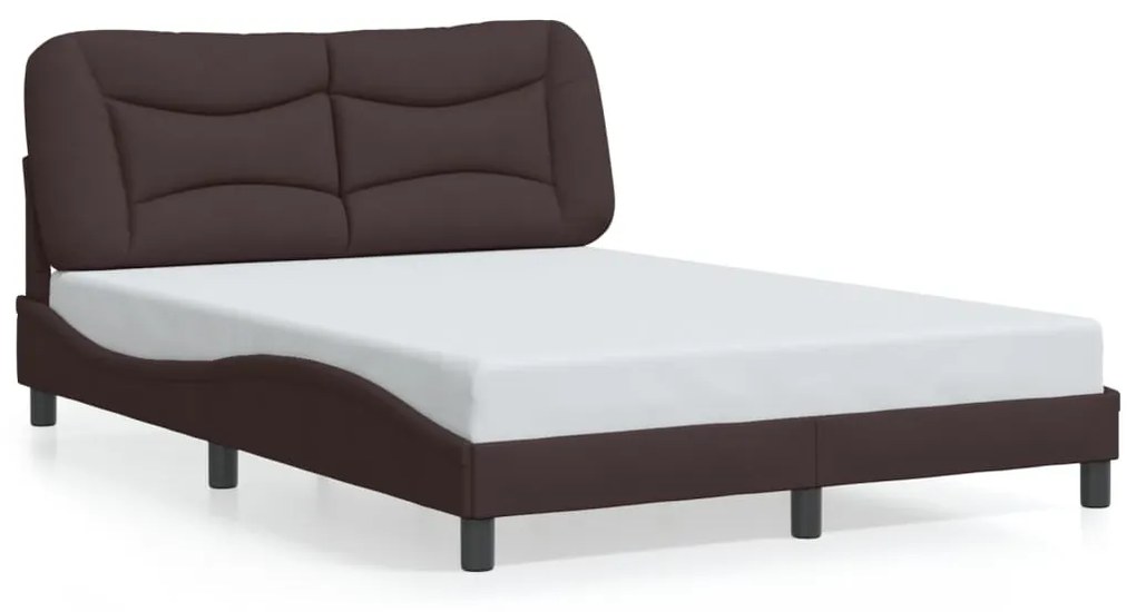 Giroletto Senza Materasso Marrone Scuro 120x200 Cm Tessuto /