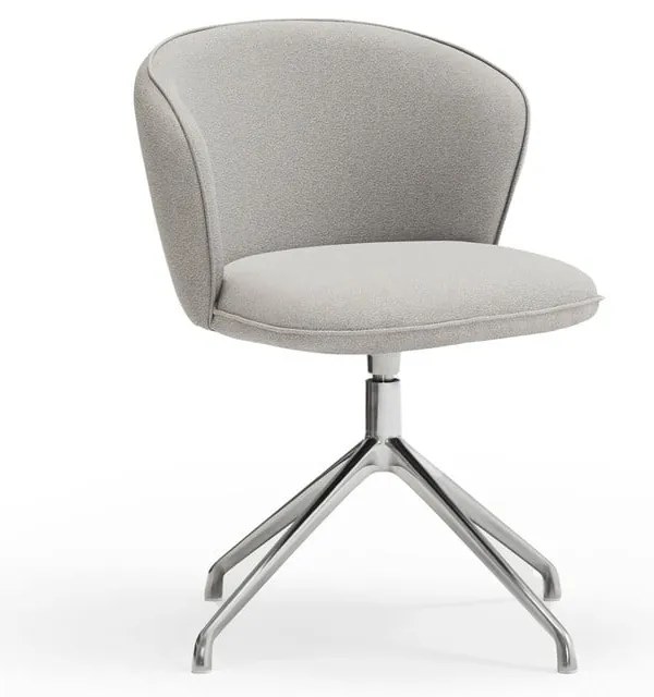 Set di sedie da pranzo grigio chiaro in imbottito 2 pz Add – Teulat