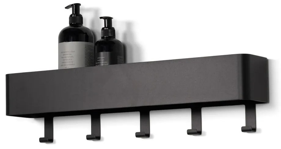 Scaffale da bagno in acciaio nero montato a parete Multi - Spinder Design