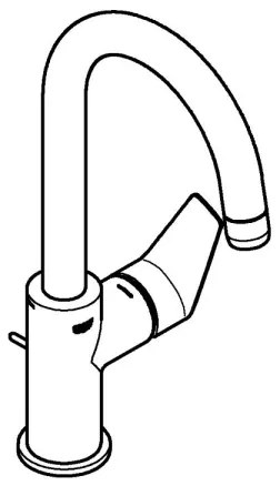 GROHE 24201001 - Miscelatore lavabo DN 15, misura L, cromo lucido