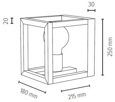 Spot-Light 9159174 - Applique KAGO 1xE27/40W/230V