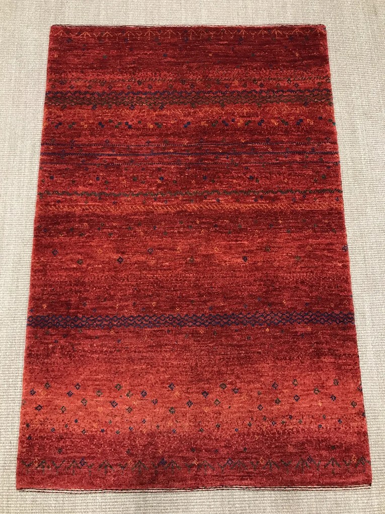 Loribaft Tappeto persiano 100x150 Rosso (Iran) Annodato A Mano