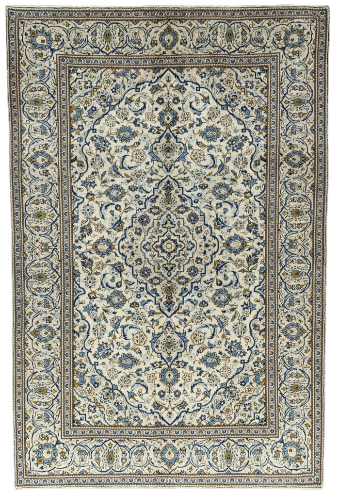 Kashan Tappeto persiano 200 x 300 Beige (Iran) Annodato A Mano