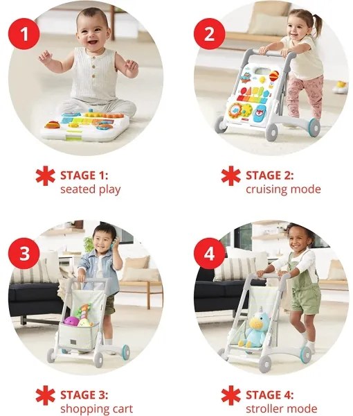 Skip Hop - Passeggino per bambini 4in1 EXPLORE&MORE 3xAA