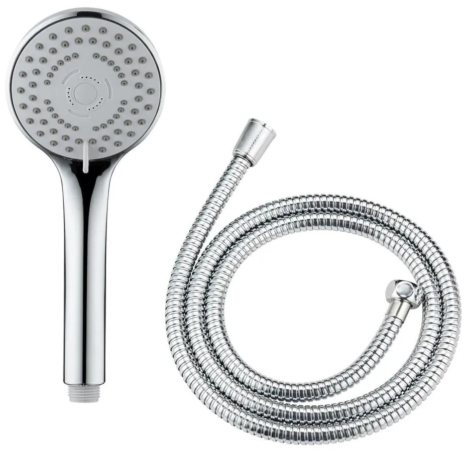 WENKO 24918100 - Doccetta BASIC LINE 9,5x9,5 cm cromo lucido/argento