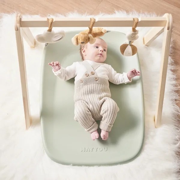 Nattou - Tappetino per il cambio SOFTY 50x70 cm verde