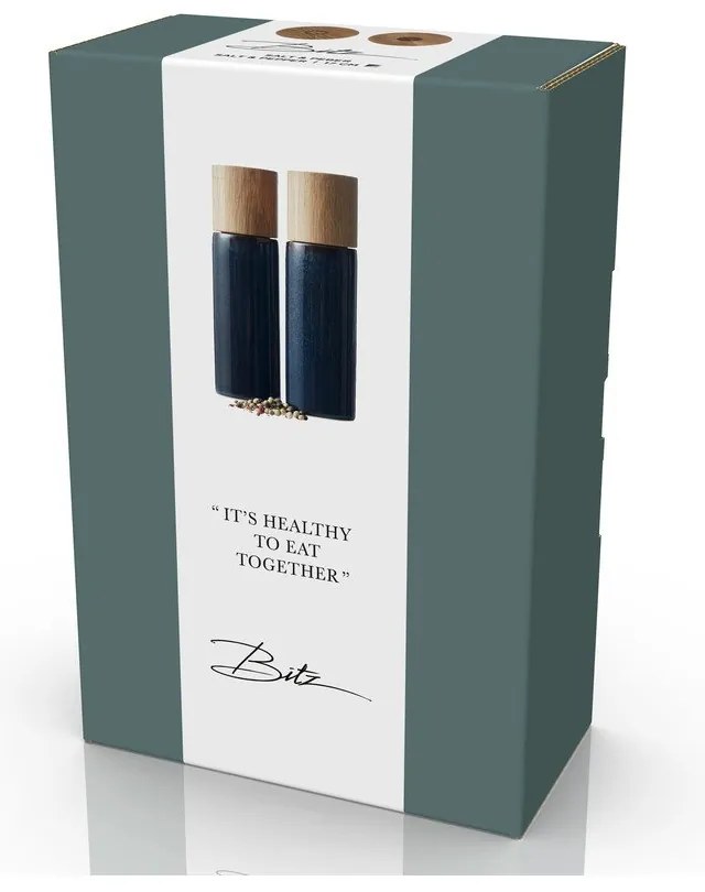 Set macina pepe e sale blu scuro in ceramica 2 pz Gastro Blue – Bitz