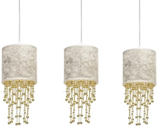 Lampadario a sospensione con filo ALMERIA 3xE27/60W/230V