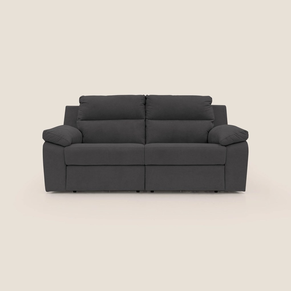 Romeo Divano relax con recliner elettrico in morbido tessuto impermeabile T02