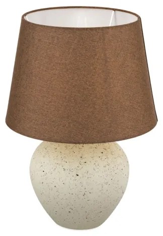 Orion LA 4-1228 - Lampada da tavolo MASAI 1xE27/40W/230V ceramiche marrone/beige
