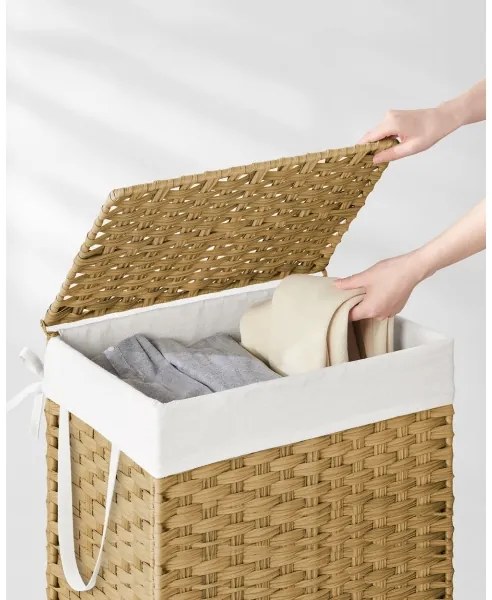 Cesto porta biancheria FLYN in rattan