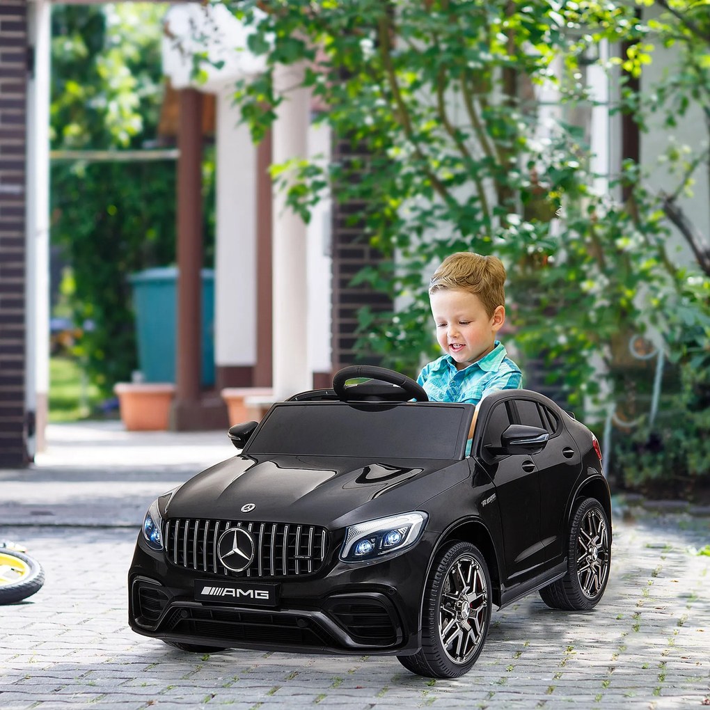 Macchina Elettrica per Bambini 12V con Licenza Mercedes GLA 45 AMG Nera...