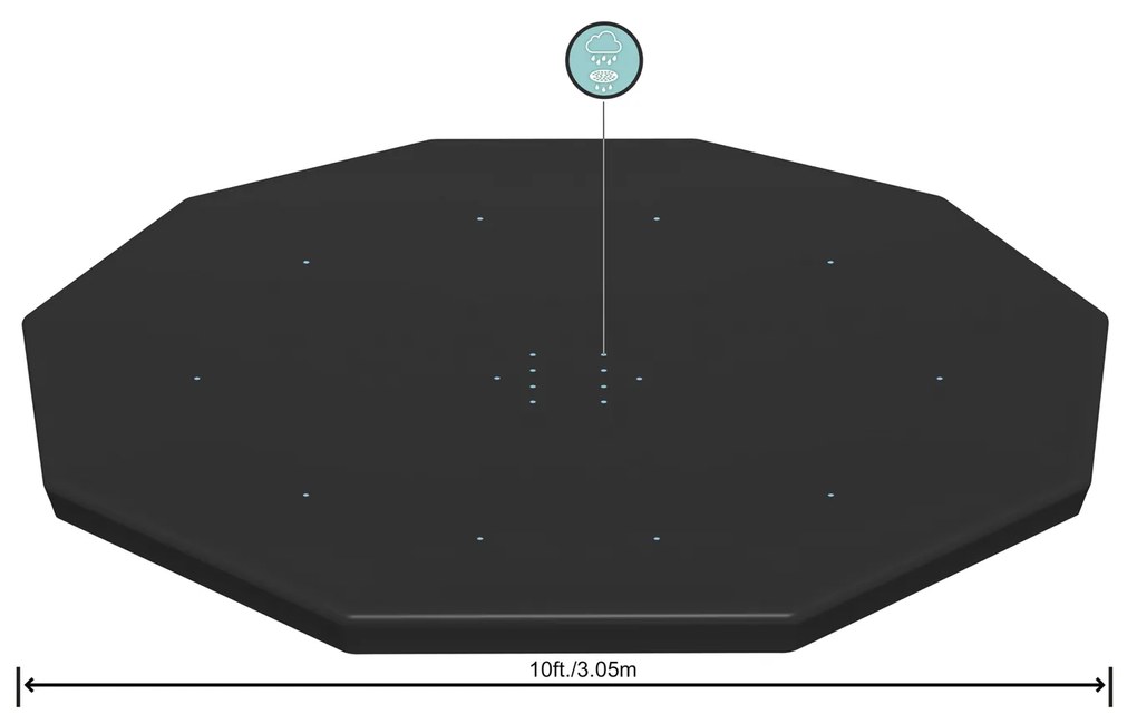 Copertura piscina rotonda 305 cm Bestway