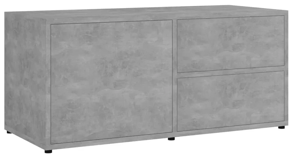 Mobile porta tv grigio cemento 80x34x36 cm in truciolato