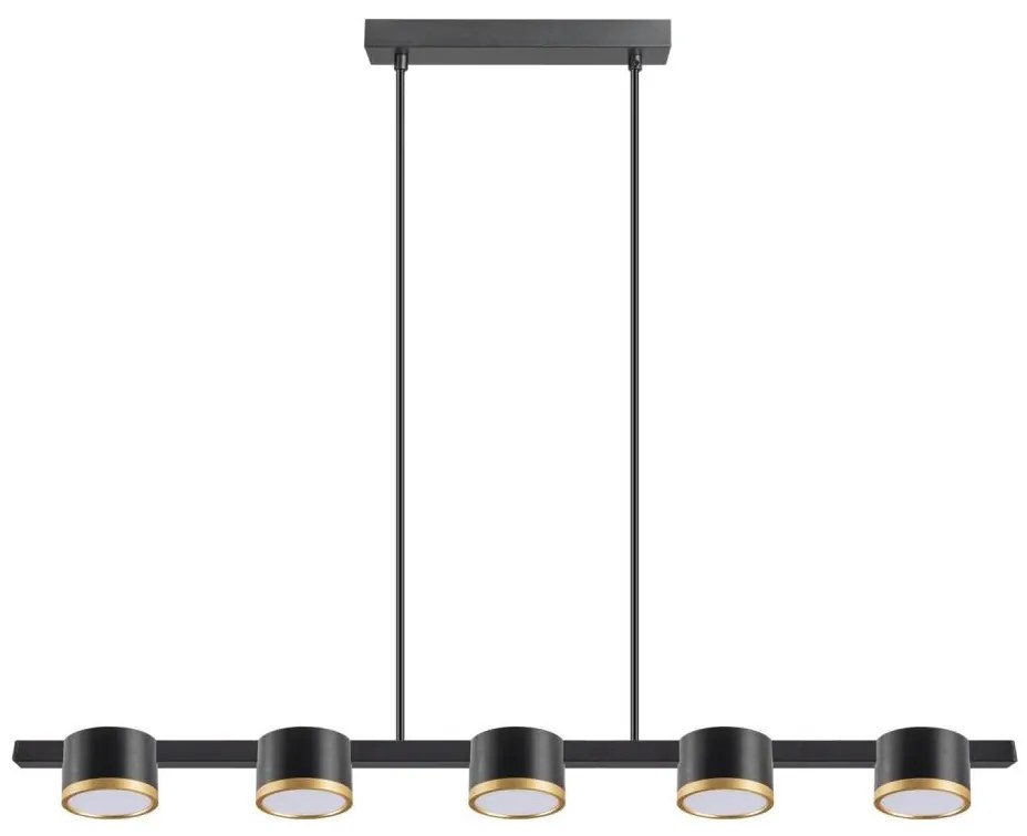 Lampadario LED a sospensione con filo MIRELLA 5xGX53/6W/230V nero