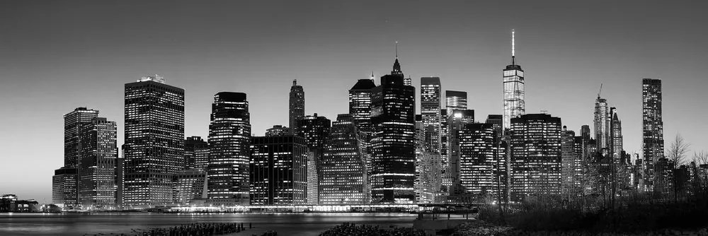 Stampa su tela – Centro di New York in bianco e nero
