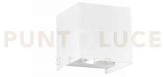 Applique led alfa bianco 2x10w 1800lm cct 3000-4000k ip54 12x12x12c...