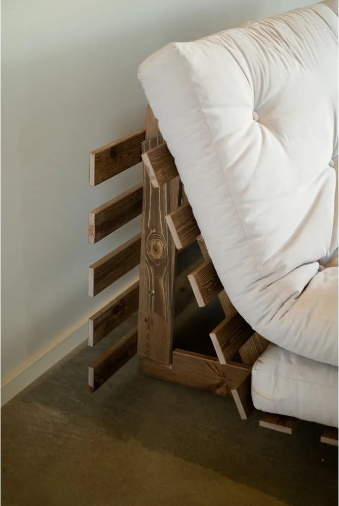 Divano letto bianco/azzurro 140 cm Roots - Karup Design